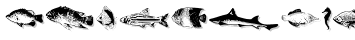 FishyPrint Two AOE  font